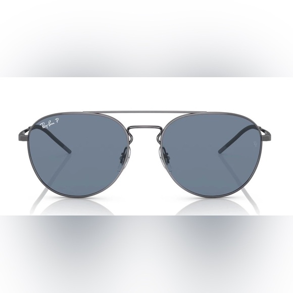RAY- BAN 0RB3589 92492V POLISHED GUNMETAL AVIATOR SUNGLASSES main image 7